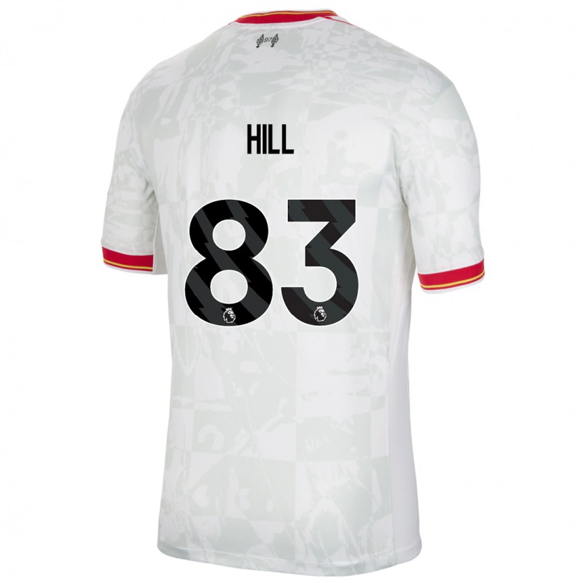 Danxen Kinderen Thomas Hill #83 Wit Rood Zwart Thuisshirt Derde Tenue 2024/25 T-Shirt