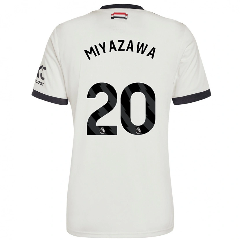 Danxen Kinderen Hinata Miyazawa #20 Gebroken Wit Thuisshirt Derde Tenue 2024/25 T-Shirt