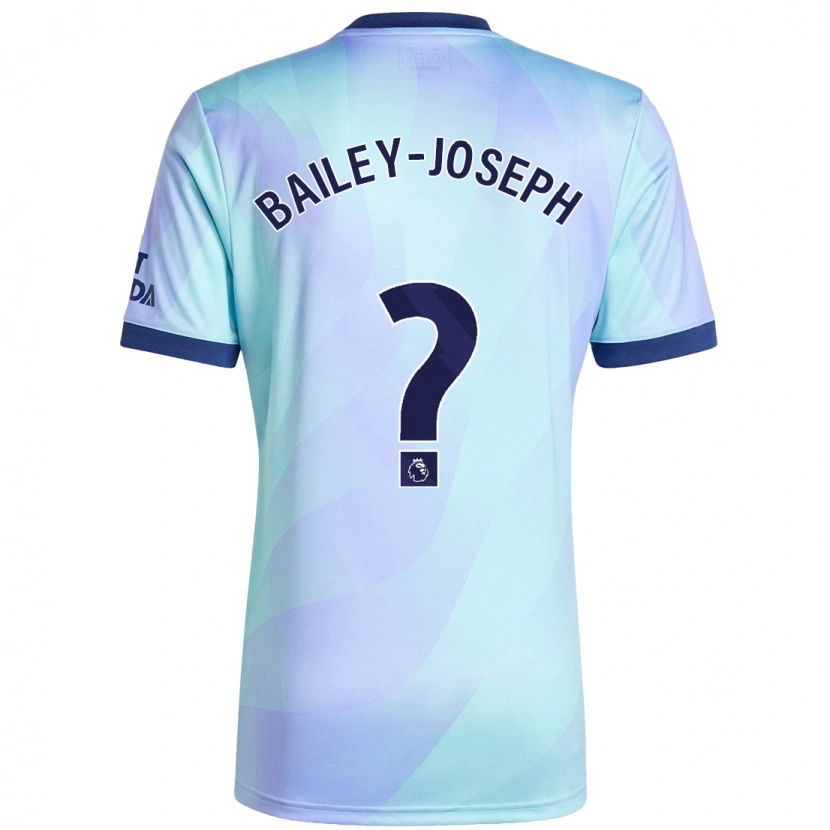 Danxen Kinderen Brando Bailey-Joseph #0 Aqua Thuisshirt Derde Tenue 2024/25 T-Shirt
