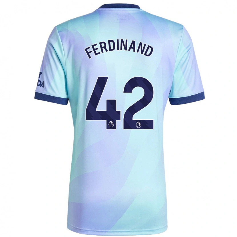 Danxen Kinderen Seb Ferdinand #42 Aqua Thuisshirt Derde Tenue 2024/25 T-Shirt