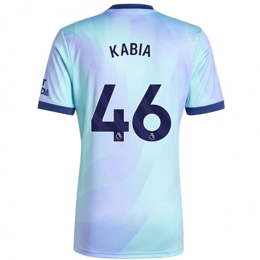Danxen Kinderen Ismeal Kabia #46 Aqua Thuisshirt Derde Tenue 2024/25 T-Shirt