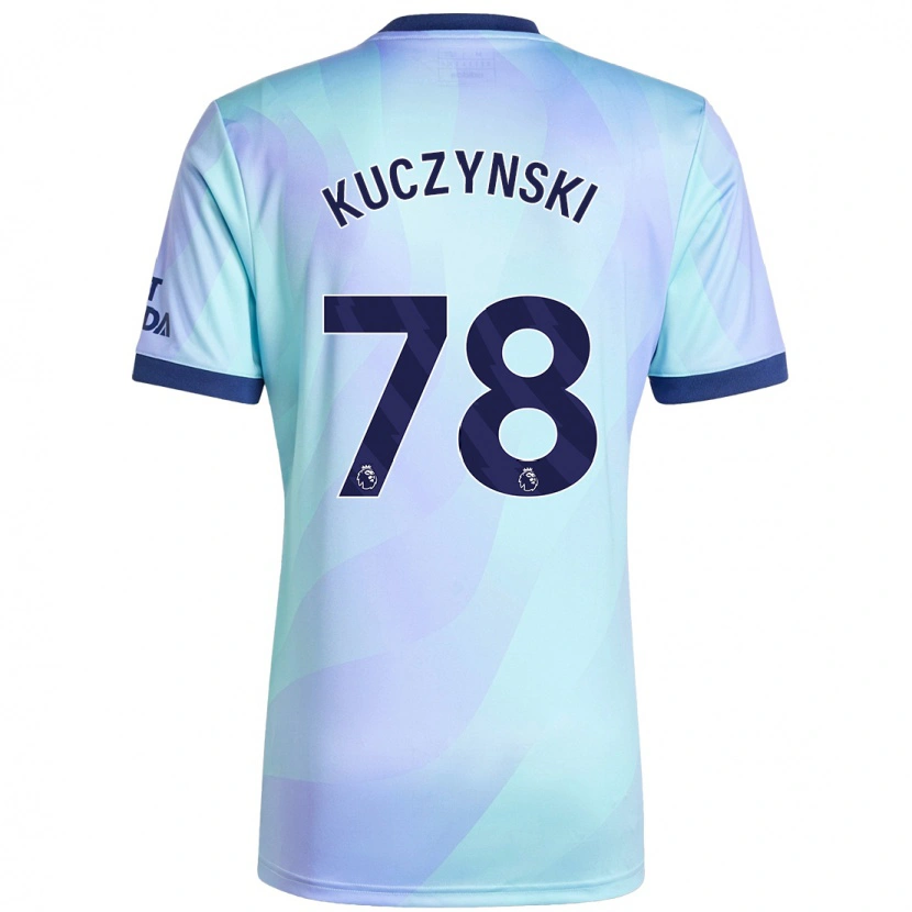 Danxen Kinderen Max Kuczynski #78 Aqua Thuisshirt Derde Tenue 2024/25 T-Shirt