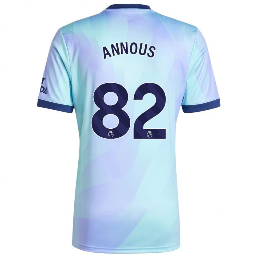 Danxen Kinderen Andre Annous #82 Aqua Thuisshirt Derde Tenue 2024/25 T-Shirt