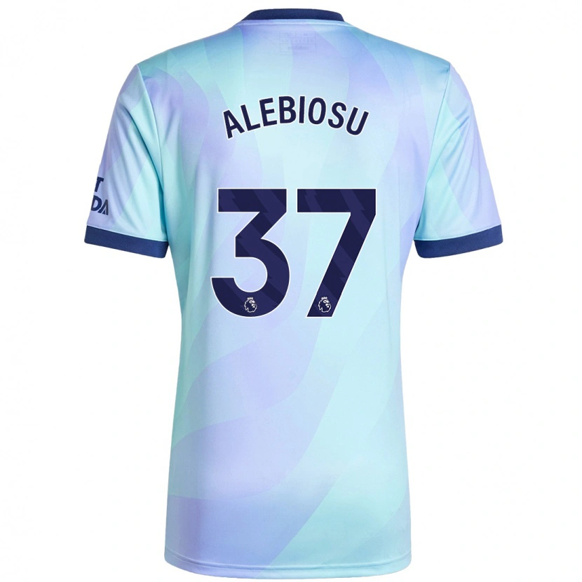 Danxen Kinderen Ryan Alebiosu #37 Aqua Thuisshirt Derde Tenue 2024/25 T-Shirt