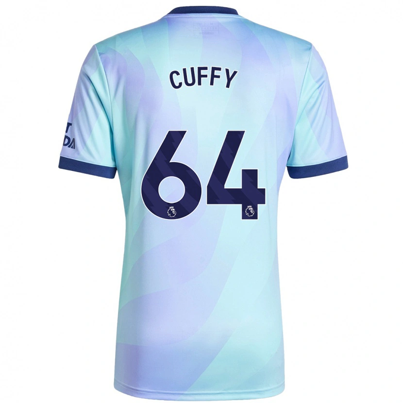 Danxen Kinderen Brooke Norton Cuffy #64 Aqua Thuisshirt Derde Tenue 2024/25 T-Shirt