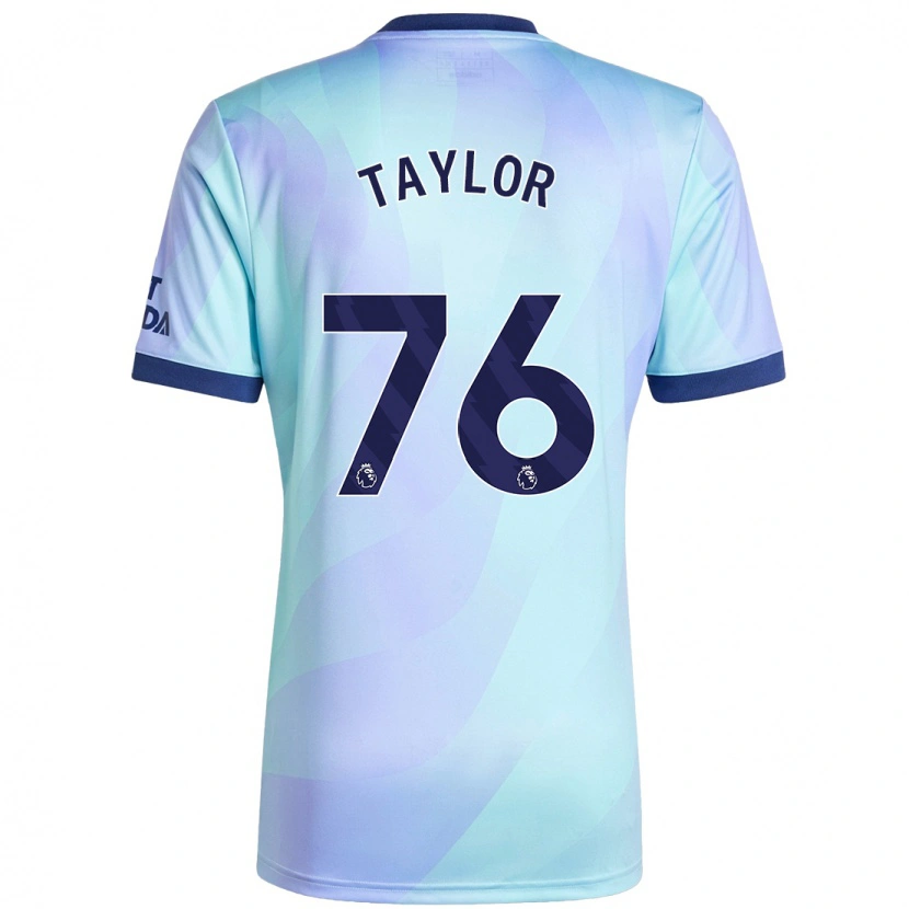 Danxen Kinderen Kido Taylor Hart #76 Aqua Thuisshirt Derde Tenue 2024/25 T-Shirt