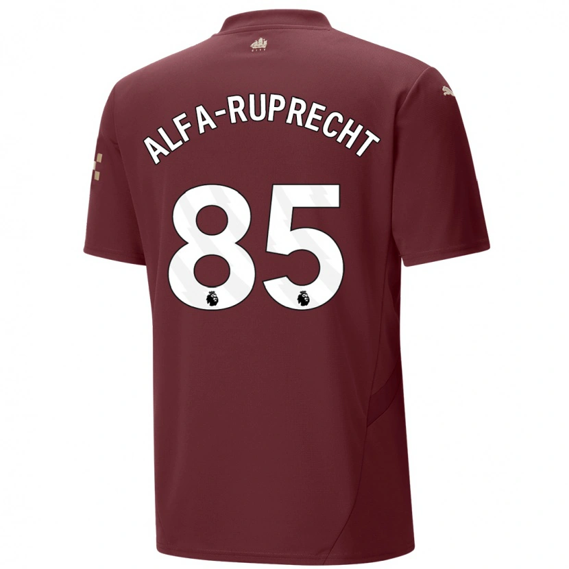 Danxen Kinderen Farid Alfa-Ruprecht #85 Kastanjebruin Thuisshirt Derde Tenue 2024/25 T-Shirt