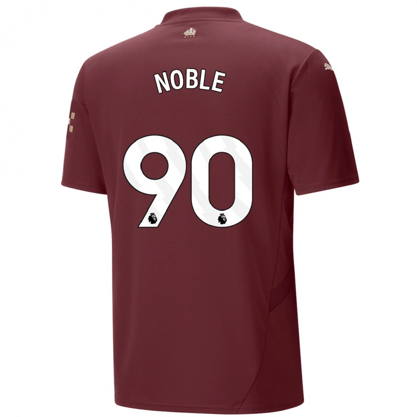 Danxen Kinderen Kian Noble #90 Kastanjebruin Thuisshirt Derde Tenue 2024/25 T-Shirt