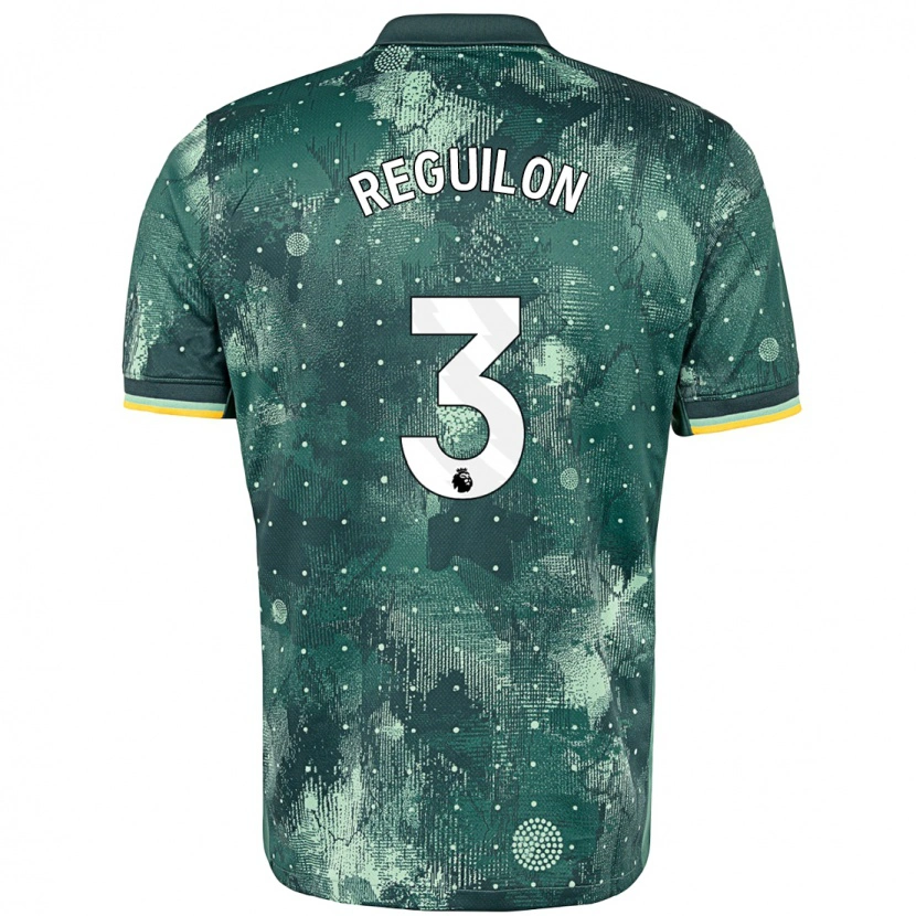 Danxen Kinderen Sergio Reguilón #3 Muntgroen Thuisshirt Derde Tenue 2024/25 T-Shirt