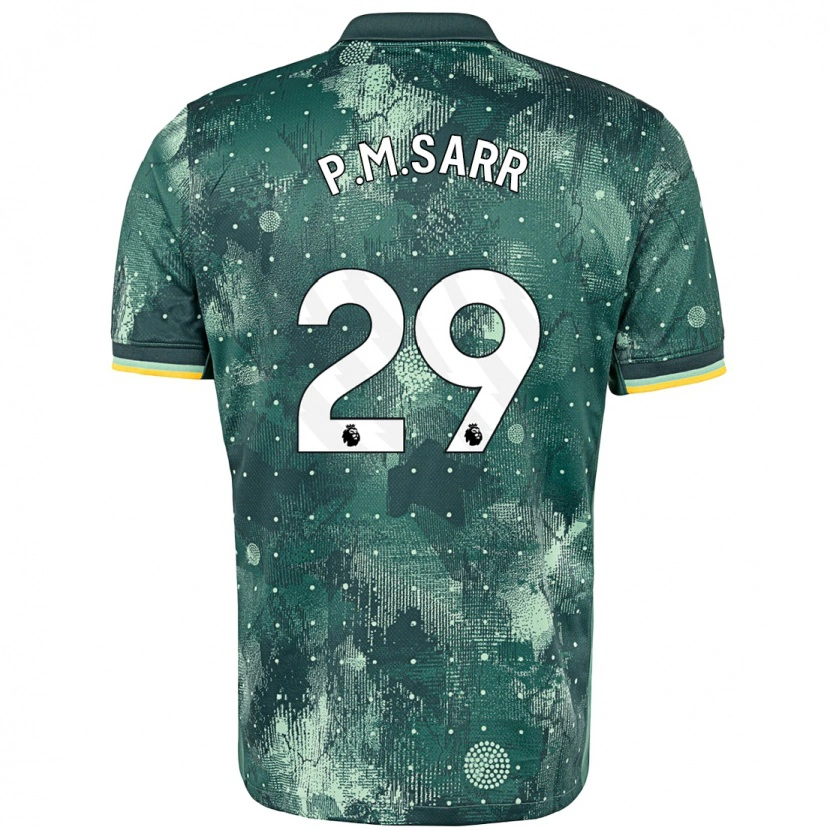 Danxen Kinderen Pape Matar Sarr #29 Muntgroen Thuisshirt Derde Tenue 2024/25 T-Shirt