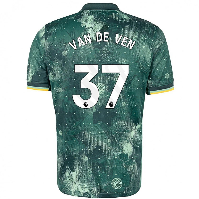 Danxen Kinderen Micky Van De Ven #37 Muntgroen Thuisshirt Derde Tenue 2024/25 T-Shirt