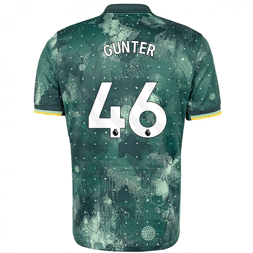 Danxen Kinderen Luca Gunter #46 Muntgroen Thuisshirt Derde Tenue 2024/25 T-Shirt