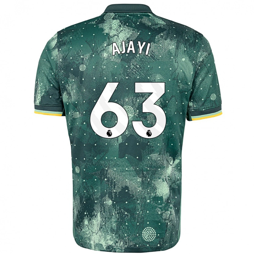 Danxen Kinderen Damola Ajayi #63 Muntgroen Thuisshirt Derde Tenue 2024/25 T-Shirt