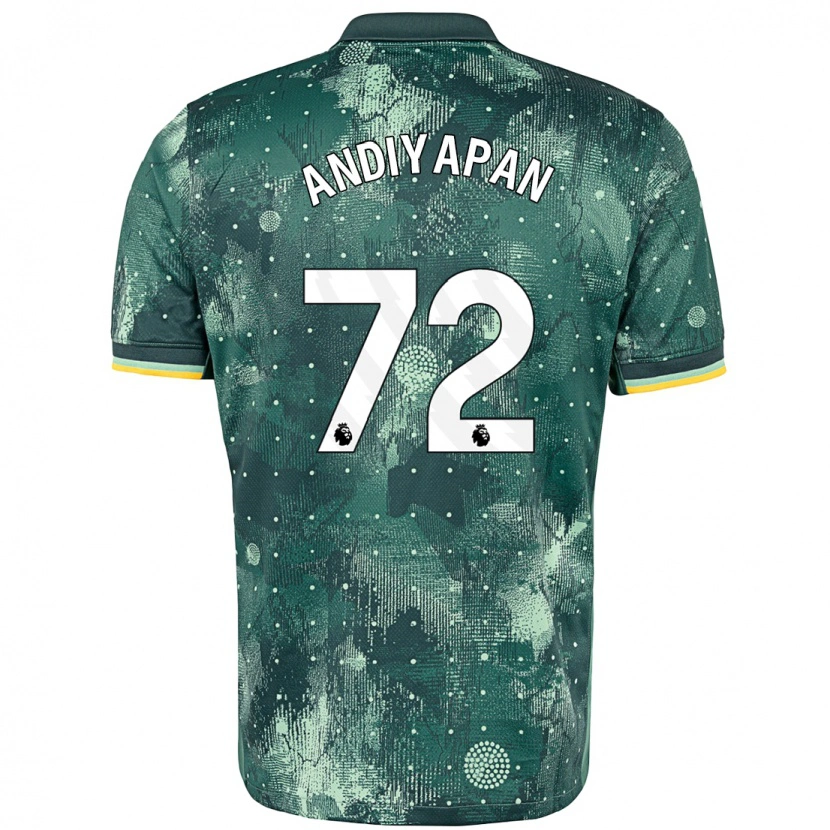 Danxen Kinderen William Andiyapan #72 Muntgroen Thuisshirt Derde Tenue 2024/25 T-Shirt