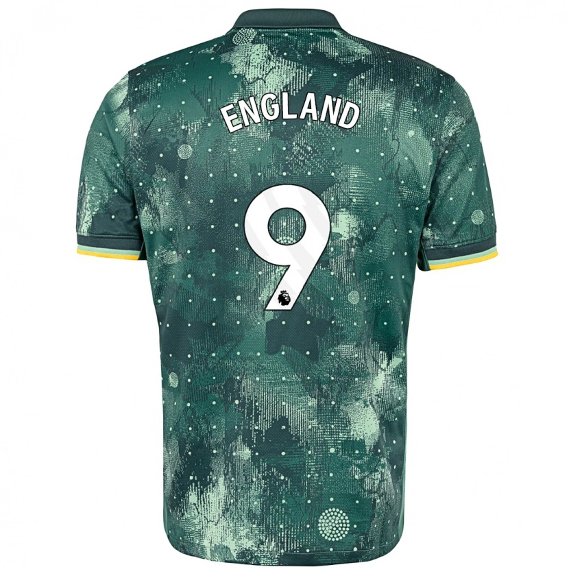 Danxen Kinderen Bethany England #9 Muntgroen Thuisshirt Derde Tenue 2024/25 T-Shirt