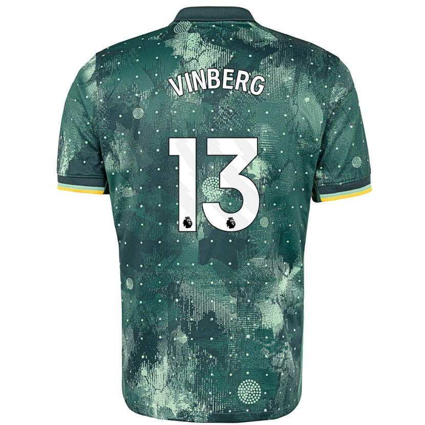 Danxen Kinderen Matilda Vinberg #13 Muntgroen Thuisshirt Derde Tenue 2024/25 T-Shirt