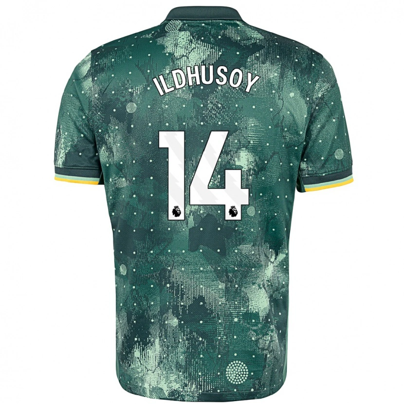 Danxen Kinderen Celin Bizet Ildhusøy #14 Muntgroen Thuisshirt Derde Tenue 2024/25 T-Shirt