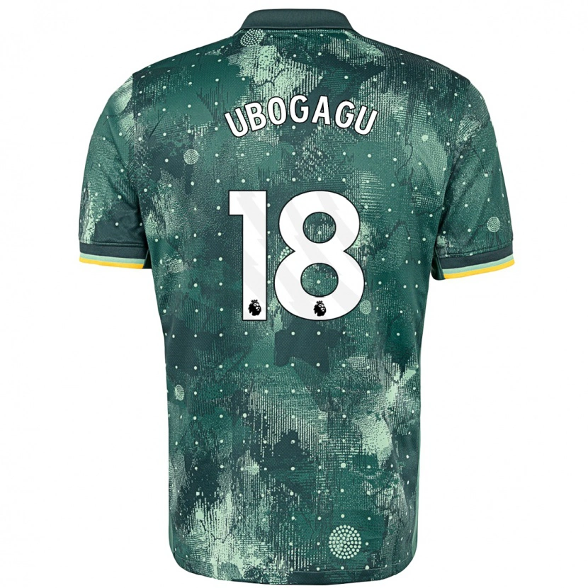 Danxen Kinderen Chioma Ubogagu #18 Muntgroen Thuisshirt Derde Tenue 2024/25 T-Shirt