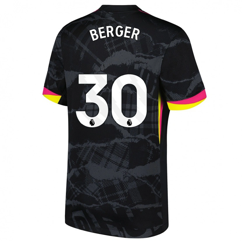 Danxen Kinderen Ann-Katrin Berger #30 Zwartroze Thuisshirt Derde Tenue 2024/25 T-Shirt