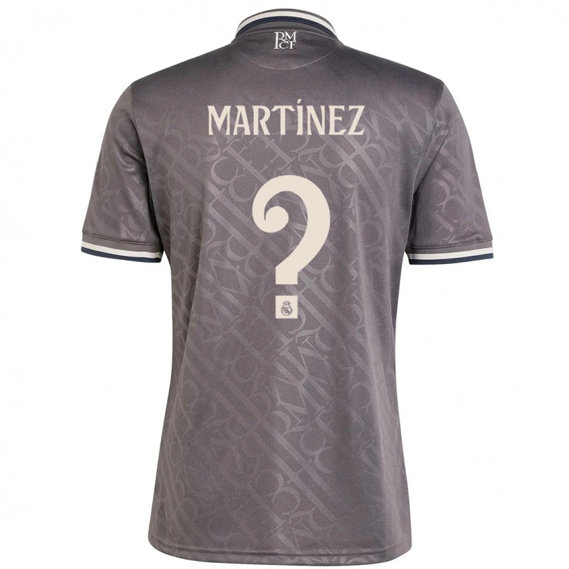 Danxen Kinderen Antonio Martínez #0 Houtskool Thuisshirt Derde Tenue 2024/25 T-Shirt