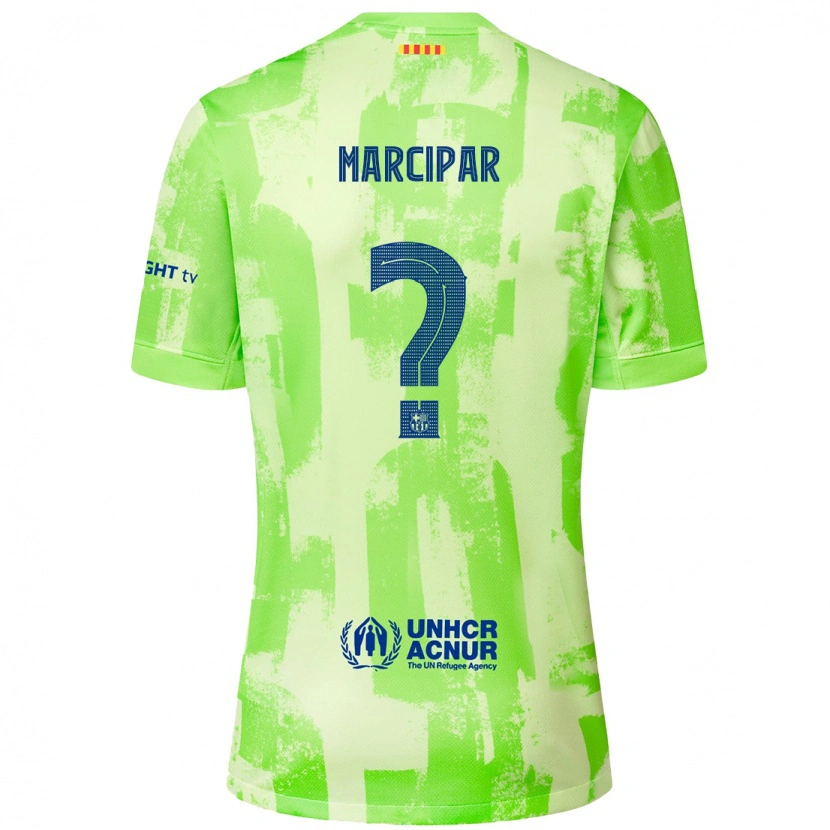 Danxen Kinderen Nico Marcipar #0 Limoen Thuisshirt Derde Tenue 2024/25 T-Shirt