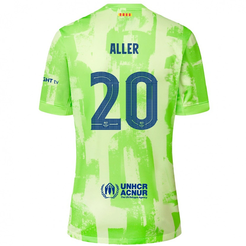 Danxen Kinderen Eder Aller #20 Limoen Thuisshirt Derde Tenue 2024/25 T-Shirt