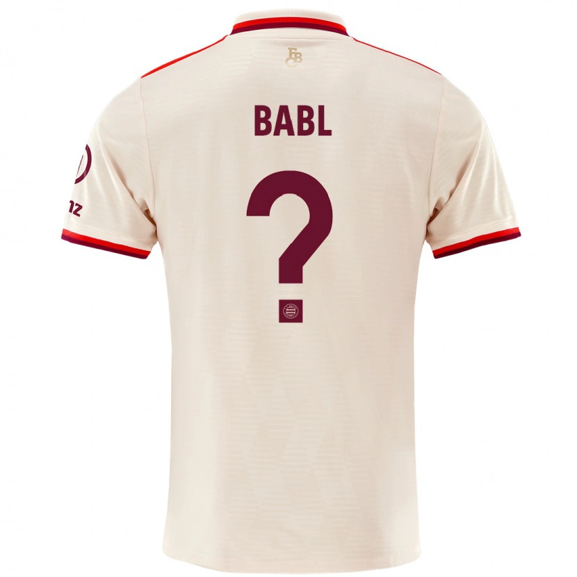 Danxen Kinderen Luca Babl #0 Linen Thuisshirt Derde Tenue 2024/25 T-Shirt