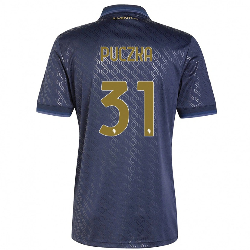 Danxen Kinderen David Puczka #31 Marineblauw Thuisshirt Derde Tenue 2024/25 T-Shirt