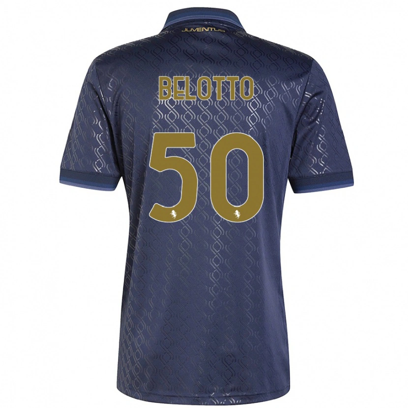 Danxen Kinderen Soledad Belotto #50 Marineblauw Thuisshirt Derde Tenue 2024/25 T-Shirt