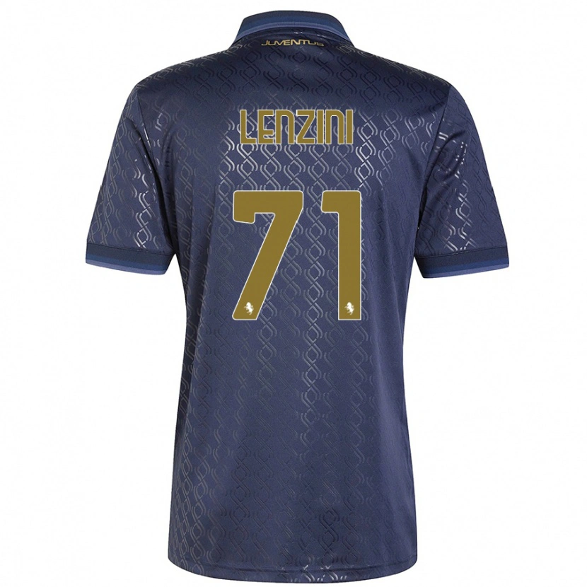 Danxen Kinderen Martina Lenzini #71 Marineblauw Thuisshirt Derde Tenue 2024/25 T-Shirt