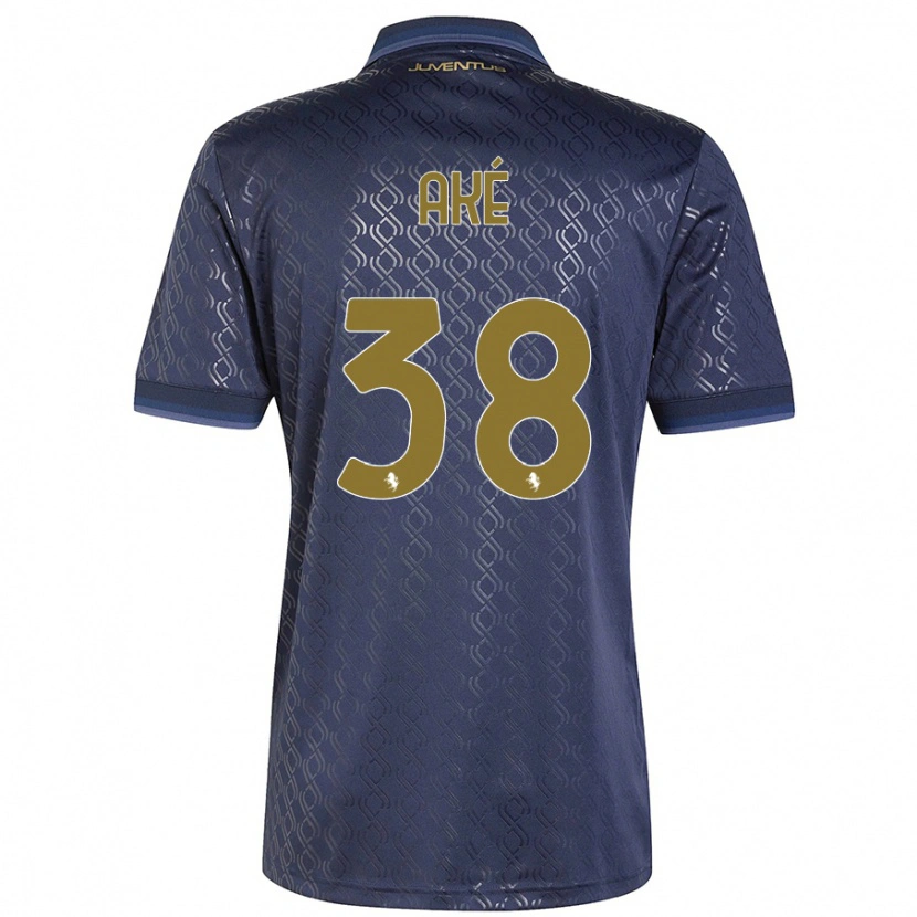 Danxen Kinderen Marley Ake #38 Marineblauw Thuisshirt Derde Tenue 2024/25 T-Shirt