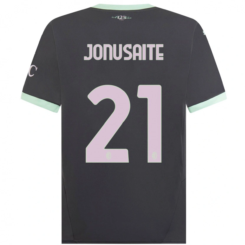Danxen Kinderen Rimante Jonusaite #21 Grijs Thuisshirt Derde Tenue 2024/25 T-Shirt