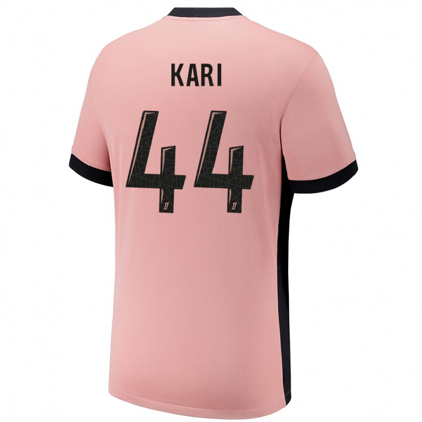 Danxen Kinderen Ayman Kari #44 Roestroze Thuisshirt Derde Tenue 2024/25 T-Shirt
