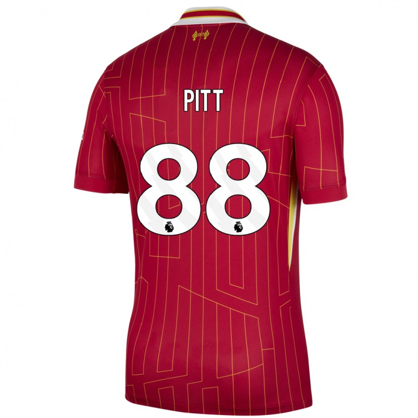 Danxen Heren Lucas Pitt #88 Rood Geel Wit Thuisshirt Thuistenue 2024/25 T-Shirt