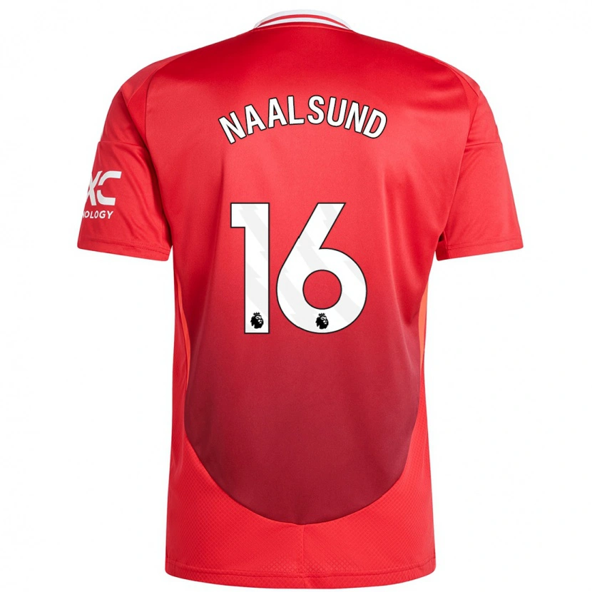 Danxen Heren Lisa Naalsund #16 Felrood Thuisshirt Thuistenue 2024/25 T-Shirt
