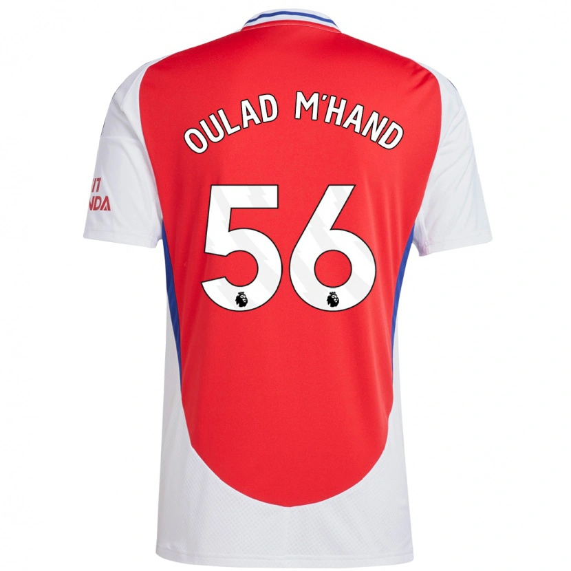 Danxen Heren Salah-Eddine Oulad M'hand #56 Rood Wit Thuisshirt Thuistenue 2024/25 T-Shirt
