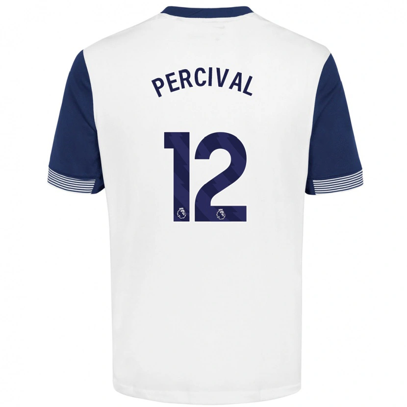 Danxen Heren Ria Percival #12 Wit Blauw Thuisshirt Thuistenue 2024/25 T-Shirt