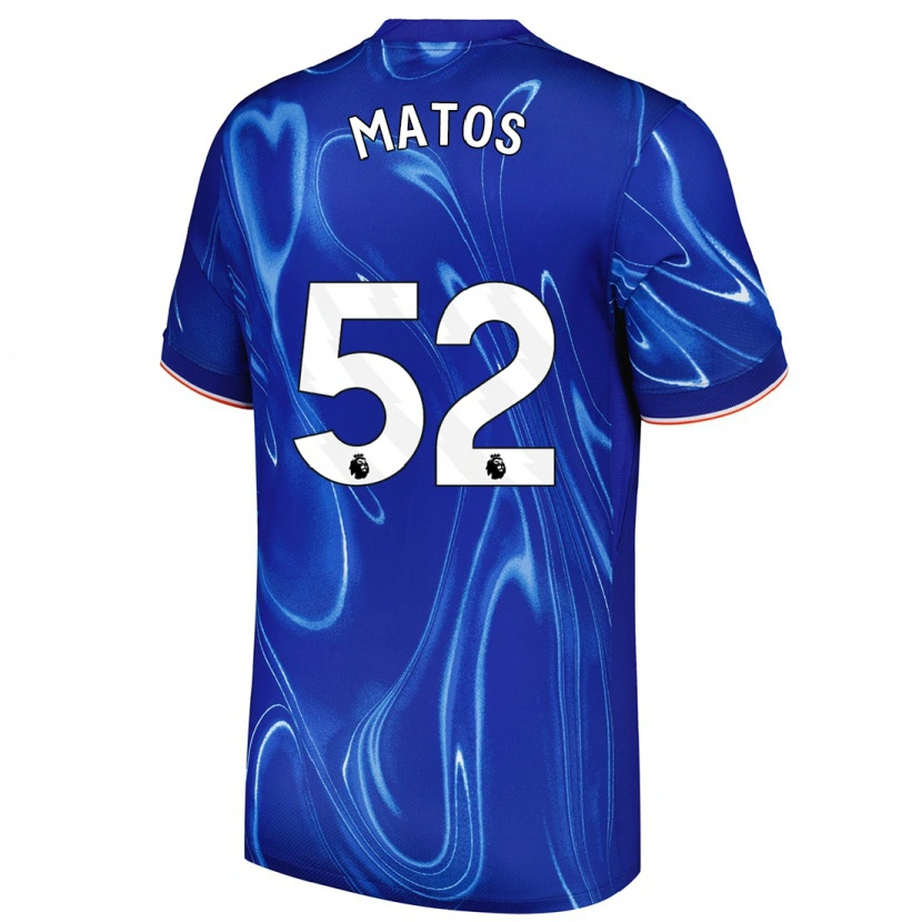 Danxen Heren Alex Matos #52 Blauw Wit Thuisshirt Thuistenue 2024/25 T-Shirt