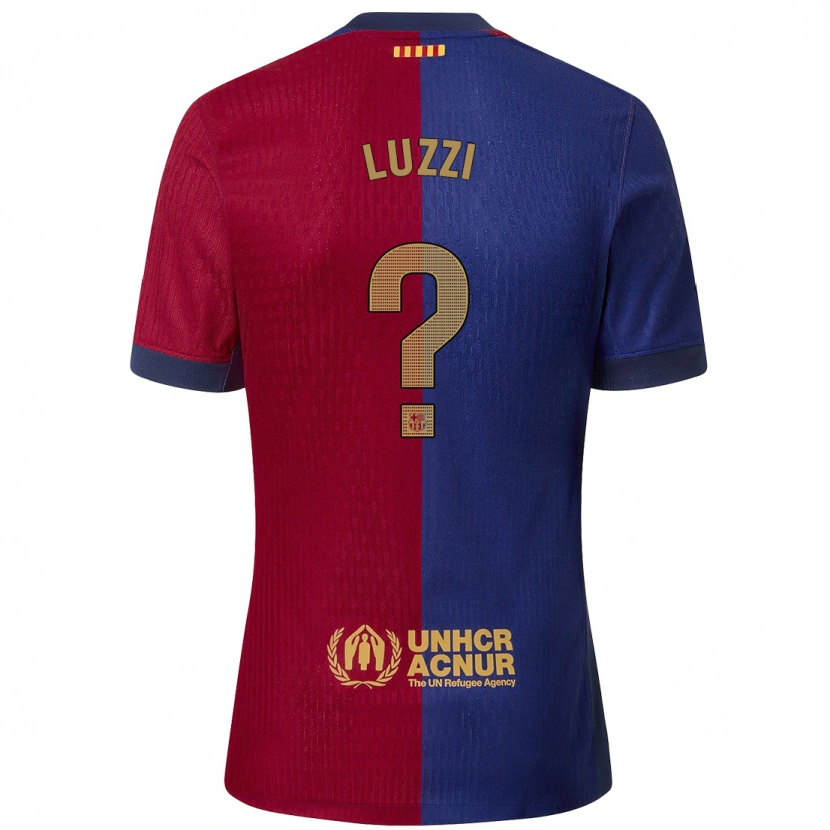 Danxen Heren Fabian Luzzi #0 Blauw Rood Thuisshirt Thuistenue 2024/25 T-Shirt