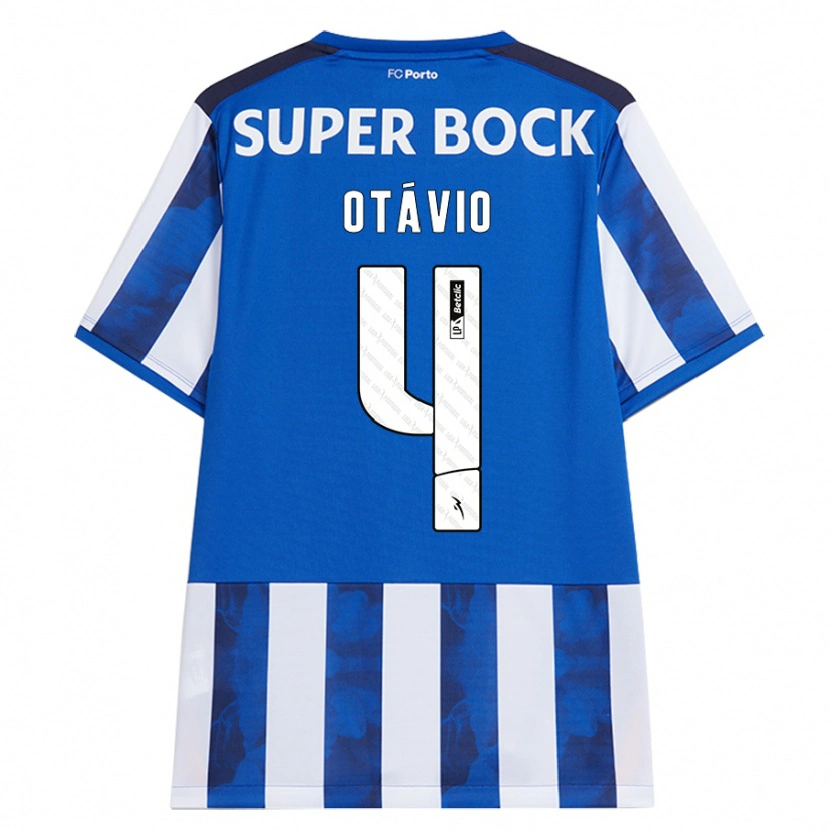 Danxen Heren Otávio #4 Blauw Wit Thuisshirt Thuistenue 2024/25 T-Shirt