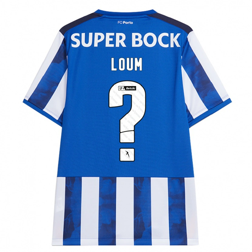 Danxen Heren Mamadou Loum #0 Blauw Wit Thuisshirt Thuistenue 2024/25 T-Shirt