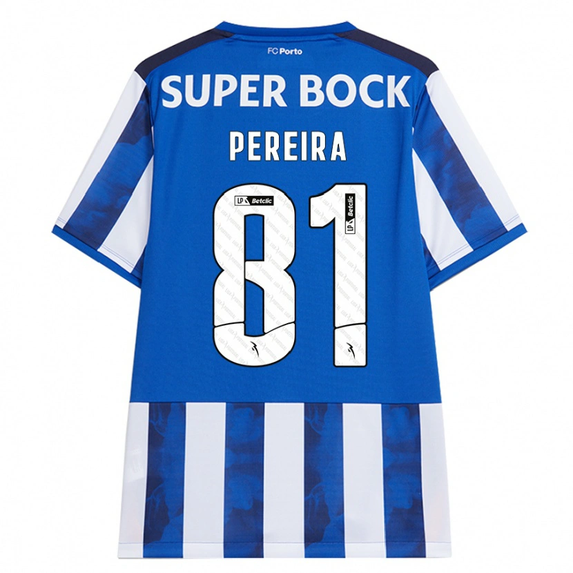 Danxen Heren Martim Pereira #81 Blauw Wit Thuisshirt Thuistenue 2024/25 T-Shirt