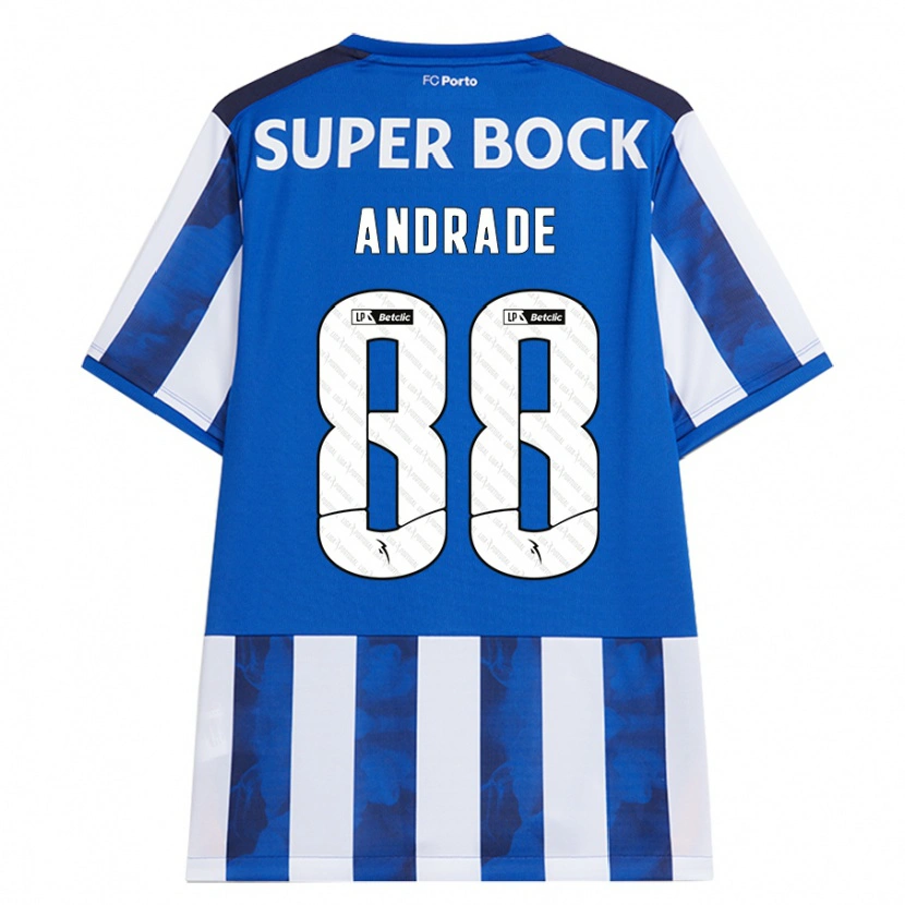 Danxen Heren Domingos Andrade #88 Blauw Wit Thuisshirt Thuistenue 2024/25 T-Shirt