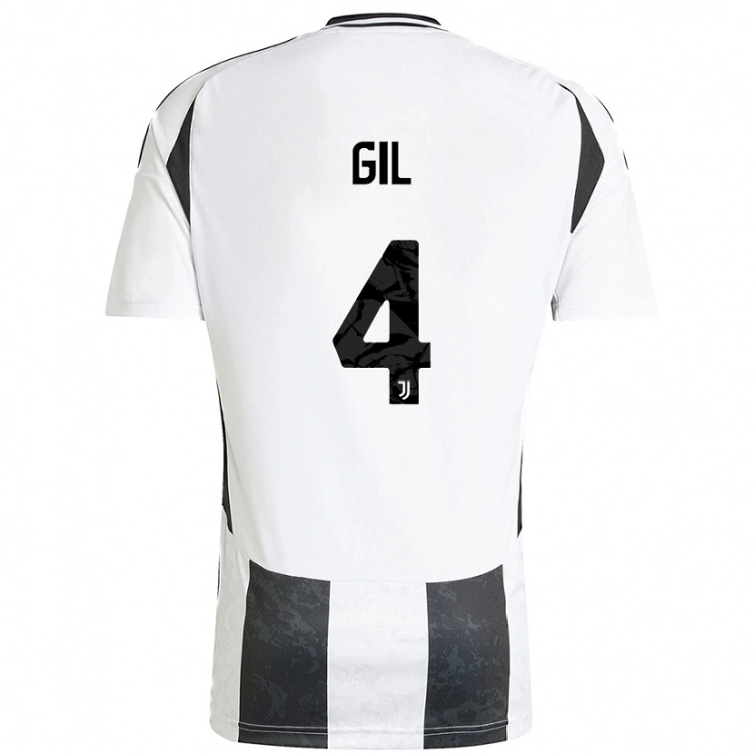 Danxen Heren Javier Gil #4 Wit Zwart Thuisshirt Thuistenue 2024/25 T-Shirt