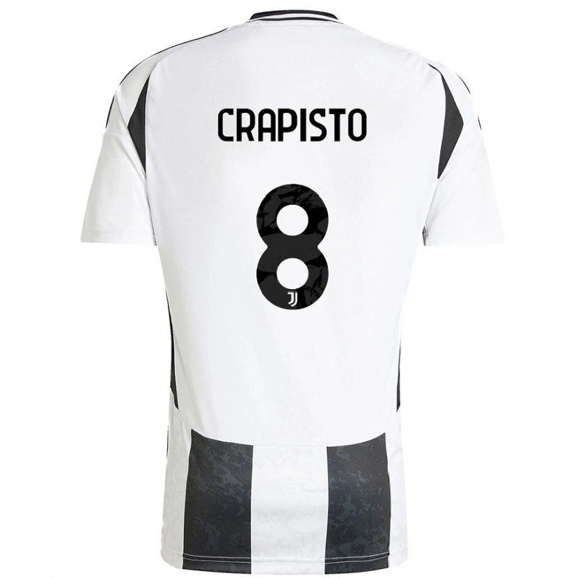 Danxen Heren Francesco Crapisto #8 Wit Zwart Thuisshirt Thuistenue 2024/25 T-Shirt