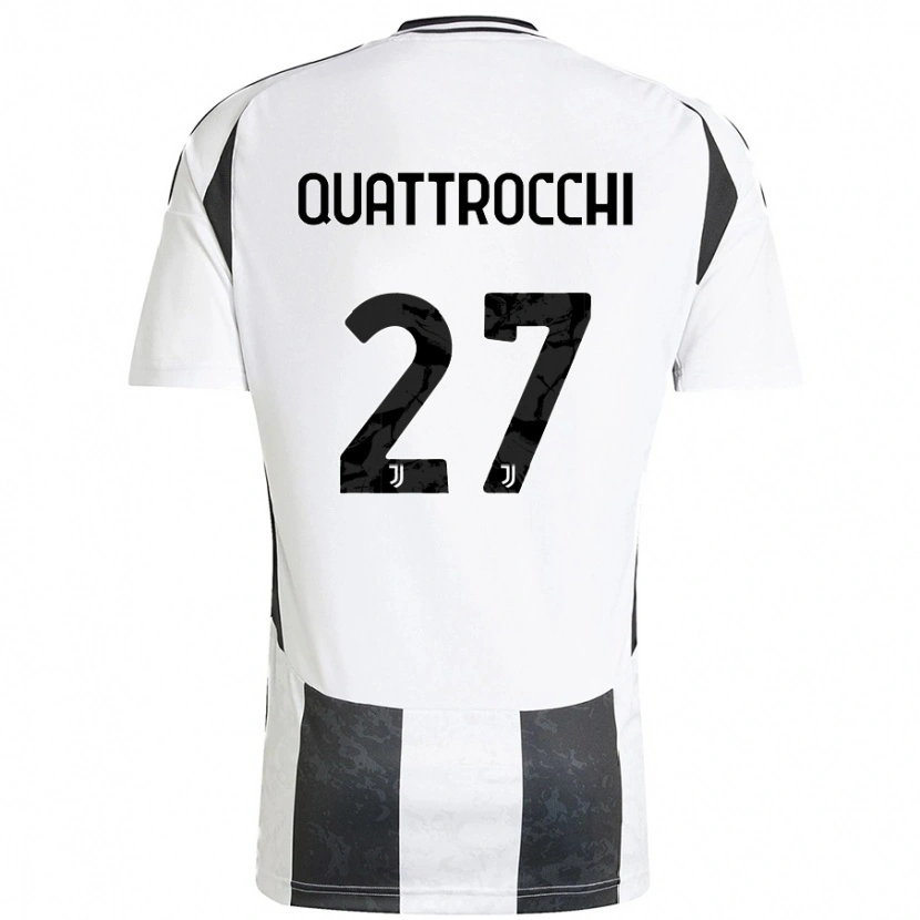 Danxen Heren Juan Ignacio Quattrocchi #27 Wit Zwart Thuisshirt Thuistenue 2024/25 T-Shirt