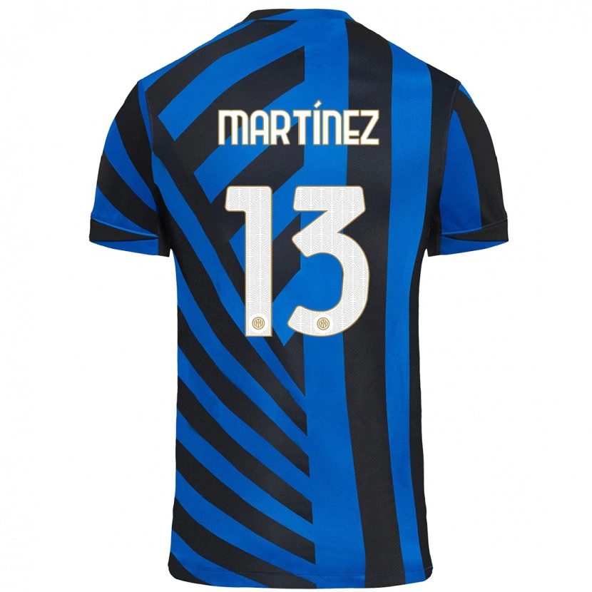 Danxen Heren Josep Martínez #13 Blauw Zwart Thuisshirt Thuistenue 2024/25 T-Shirt