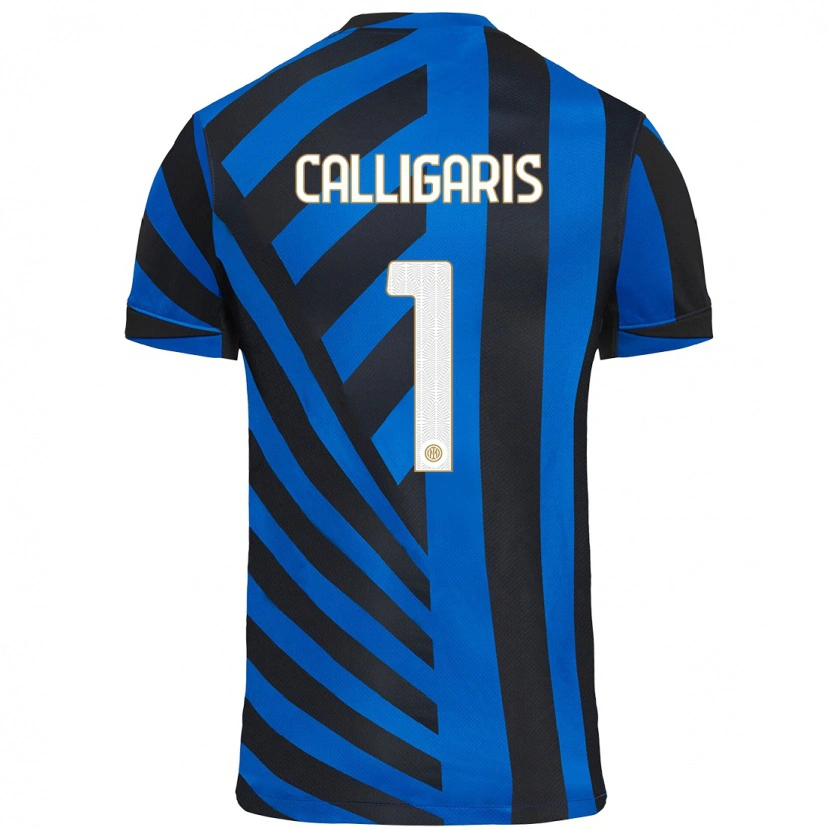 Danxen Heren Alessandro Calligaris #1 Blauw Zwart Thuisshirt Thuistenue 2024/25 T-Shirt