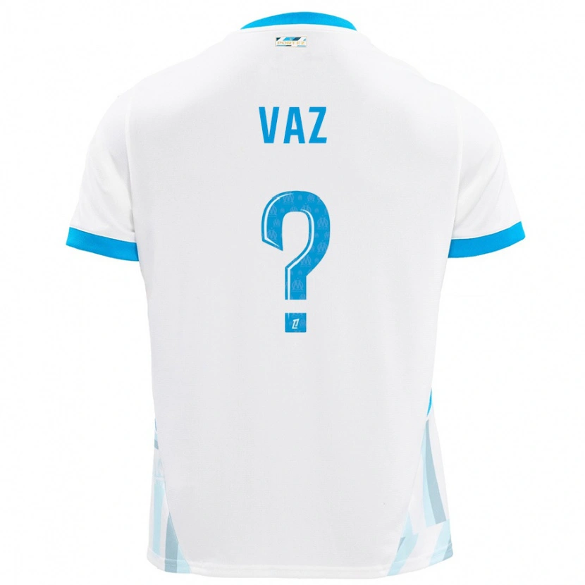 Danxen Heren Robinio Vaz #0 Wit Hemelsblauw Thuisshirt Thuistenue 2024/25 T-Shirt