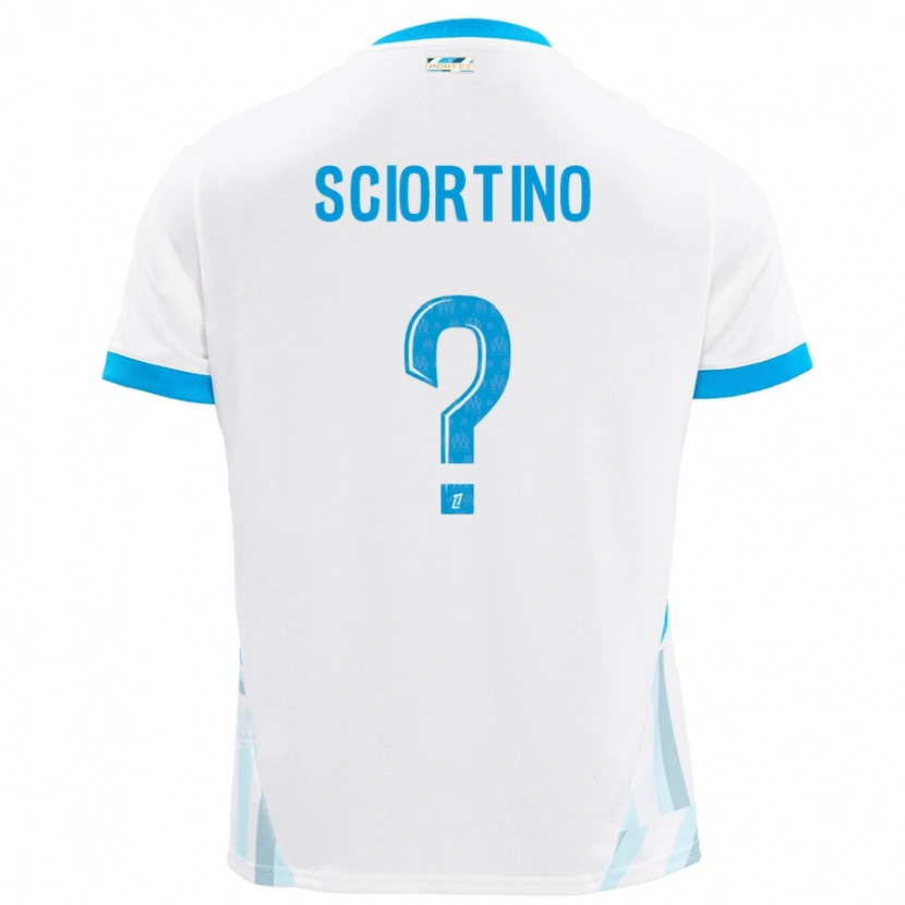 Danxen Heren Paolo Sciortino #0 Wit Hemelsblauw Thuisshirt Thuistenue 2024/25 T-Shirt